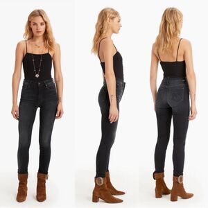 Mother High Waisted Looker Skinny Jeans Coffee Tea or Me Sz 30